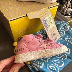 Bnib golden goose deluxe brand toddler ballstars size 21